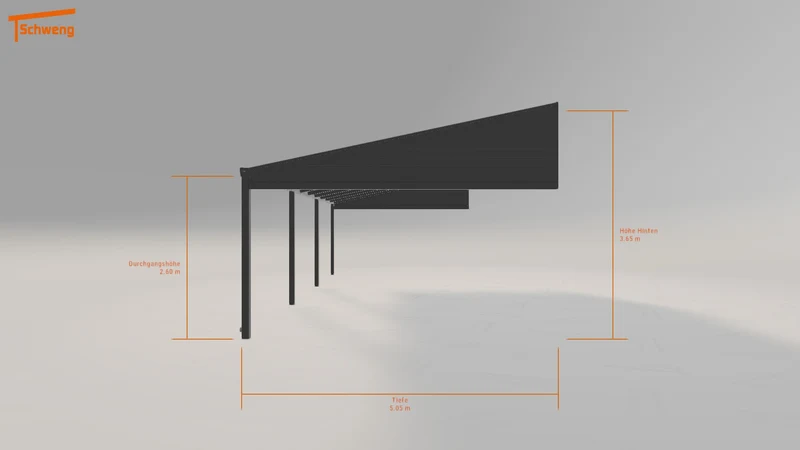 #AT Schweng Pultdachcarport S400 (ID 33gw85)