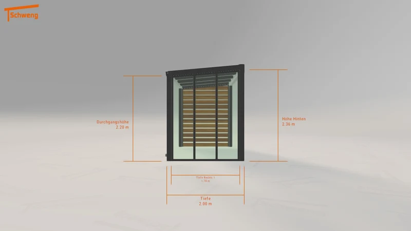 #AT Schweng Terrassenüberdachung S350 (ID 77gm27)