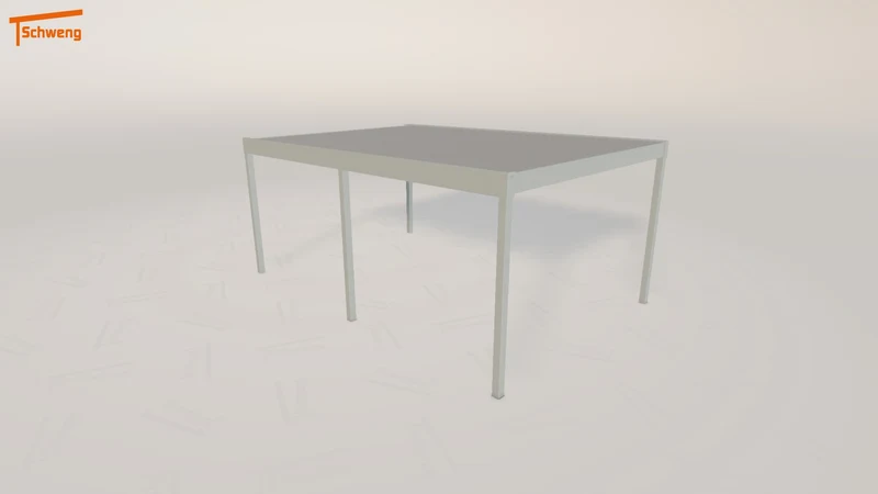 #DE Schweng Flachdachcarport C600 (ID n53x93)