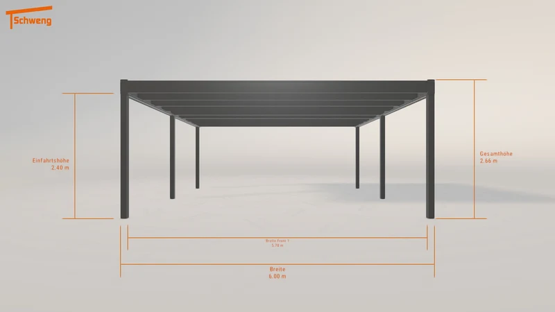 #DE Schweng Flachdachcarport C600 (ID 5mgwrq) #MTG