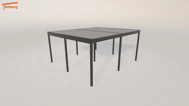 #DE Schweng Flachdachcarport C600+ (ID w3r25z)