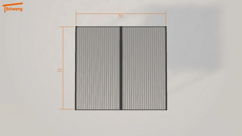 #DE Schweng Flachdachcarport C600+ (ID w3r25z)