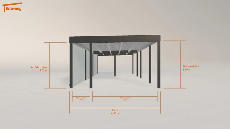 #DE Schweng Flachdachcarport C600 (ID bk8q52) #MTG
