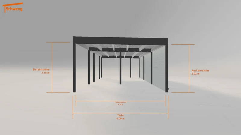 #DE Schweng Flachdachcarport C600 (ID bk8q52) #MTG