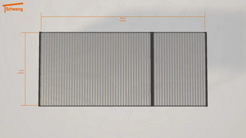 #DE Schweng Flachdachcarport C600 (ID bk8q52) #MTG