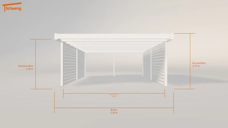 #DE Schweng Flachdachcarport C600+ (ID w3r2zw)