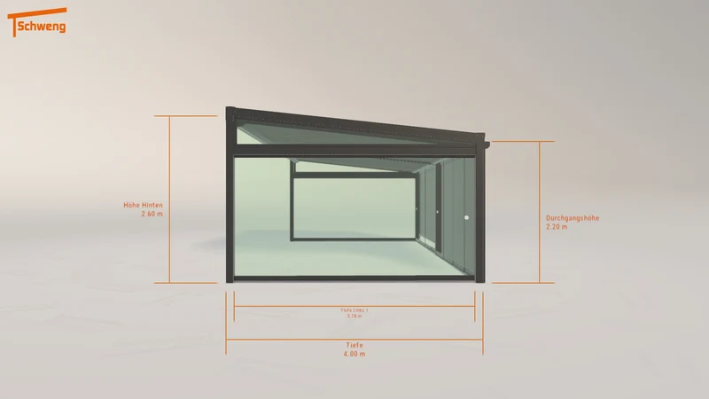 #DE Schweng Terrassenüberdachung S400 (ID 9wddy9)