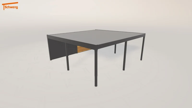 #DE Schweng Flachdachcarport C600+ (ID 5mgdb4) #MTG