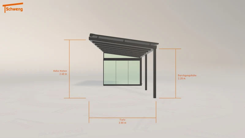 #DE Schweng Terrassenüberdachung S400 (ID qd3nzy)