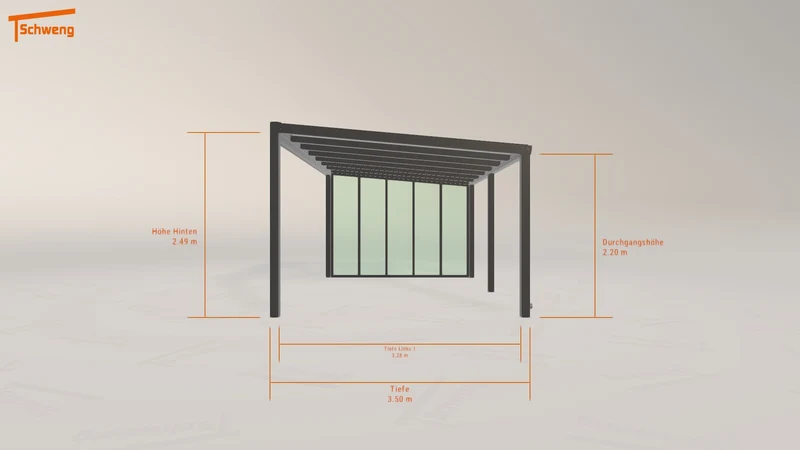 #DE Schweng Terrassenüberdachung S350 (ID 42gkp5)