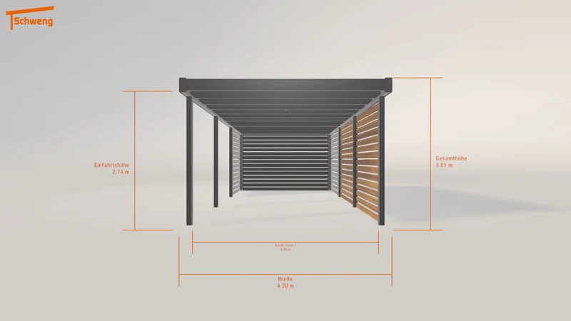 #DE Schweng Flachdachcarport C600 (ID w3rpv4) #MTG