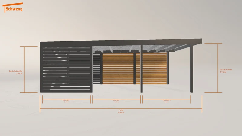 #DE Schweng Flachdachcarport C600 (ID w3rpv4) #MTG