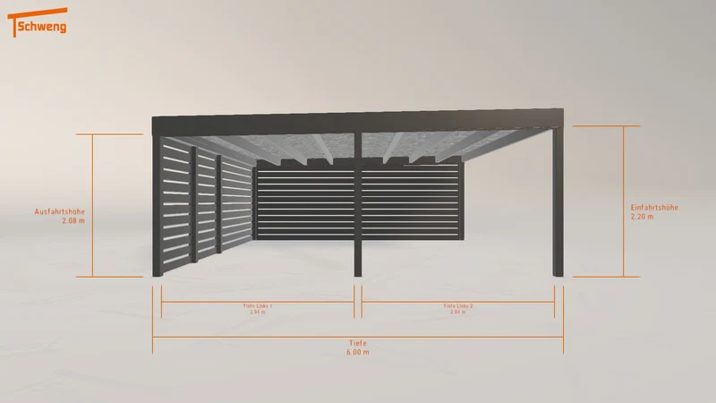 #DE Schweng Flachdachcarport C600+ (ID rj3wwp) #MTG