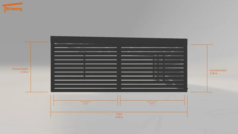 #DE Schweng Flachdachcarport C600+ (ID rj3wwp) #MTG