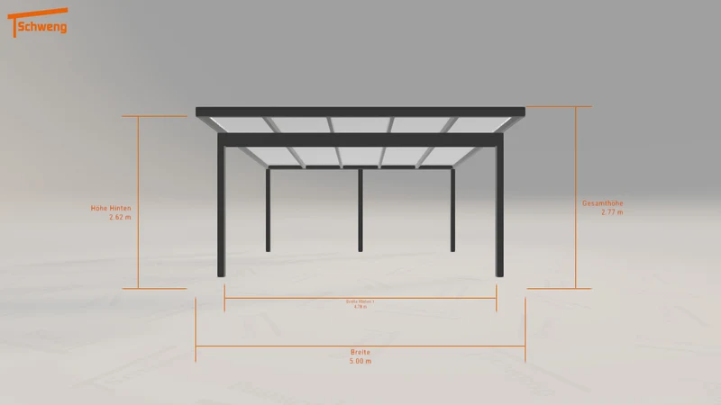 #DE Schweng Pultdachcarport S400 (ID ygknrp)