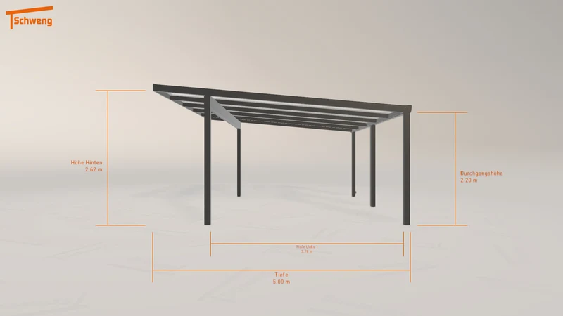 #DE Schweng Pultdachcarport S400 (ID ygknrp)