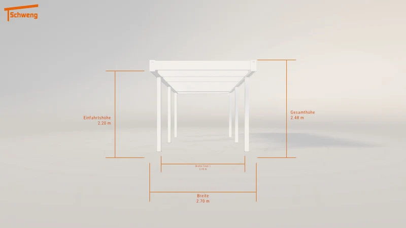#DE Schweng Flachdachcarport C600 (ID w3rn44) #MTG
