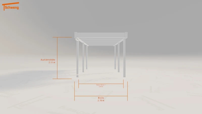 #DE Schweng Flachdachcarport C600 (ID w3rn44) #MTG