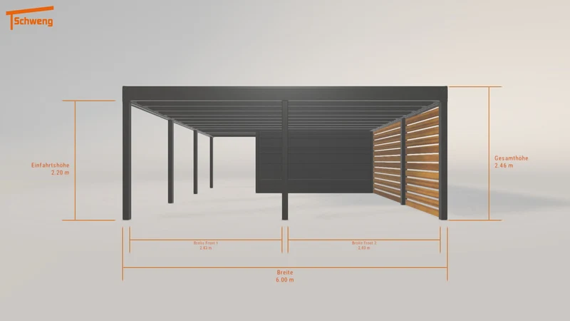 #DE Schweng Flachdachcarport C600+ (ID x7knqw) #MTG