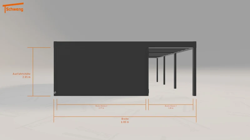 #DE Schweng Flachdachcarport C600+ (ID x7knqw) #MTG
