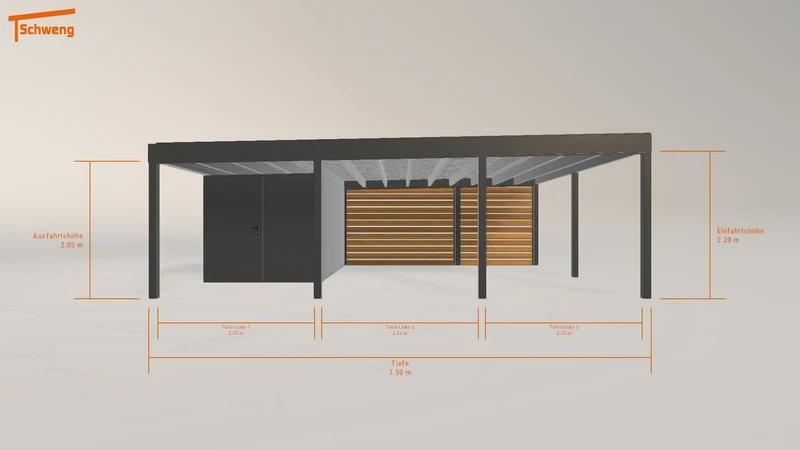 #DE Schweng Flachdachcarport C600+ (ID x7knqw) #MTG