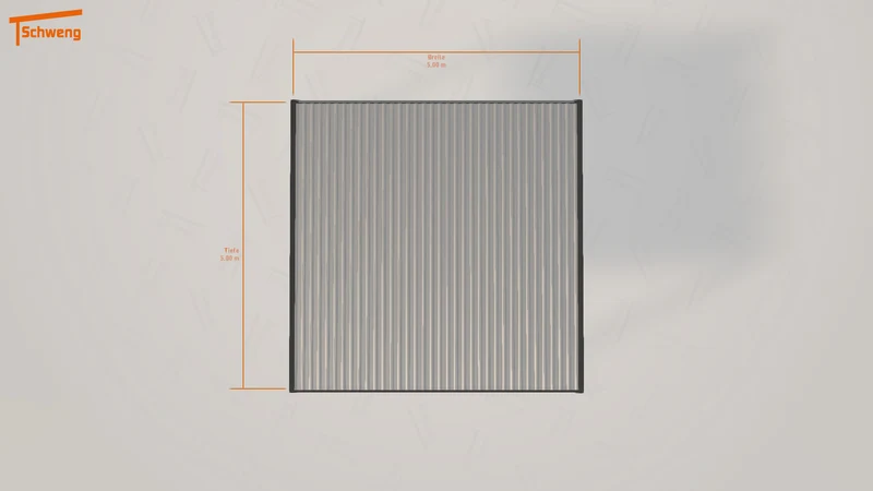 #DE Schweng Flachdachcarport C600 (ID 5mgw4d)