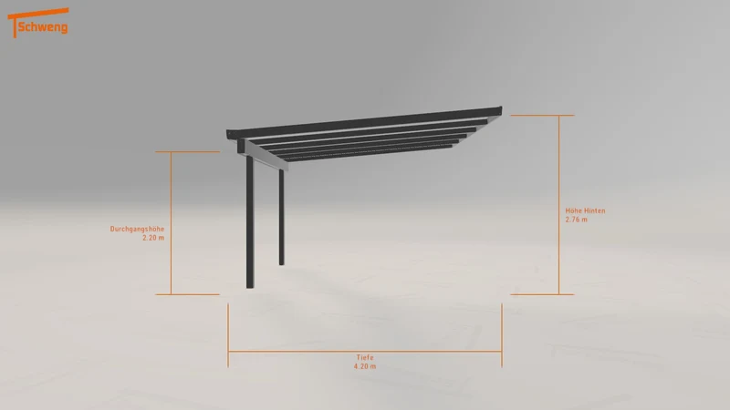 #DE Schweng Terrassenüberdachung S400 (ID 33g8d9)