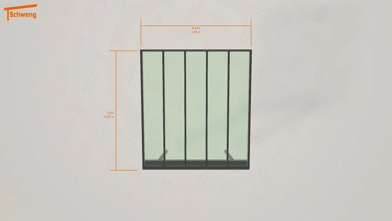 #DE Schweng Terrassenüberdachung S400 (ID 33g8d9)