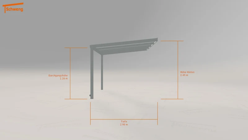 #DE Schweng Terrassenüberdachung S350 (ID x7kzm8)