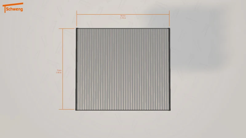 #DE Schweng Flachdachcarport C600 (ID bk88qp) #MTG