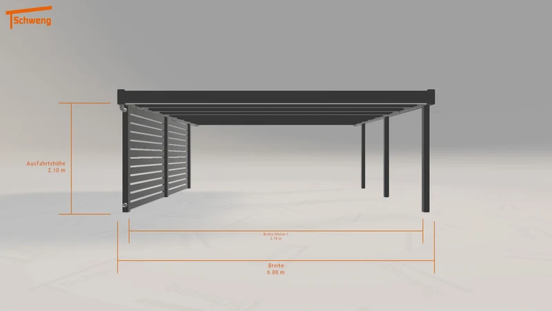 #DE Schweng Flachdachcarport C600 (ID 5mgg8r) #MTG