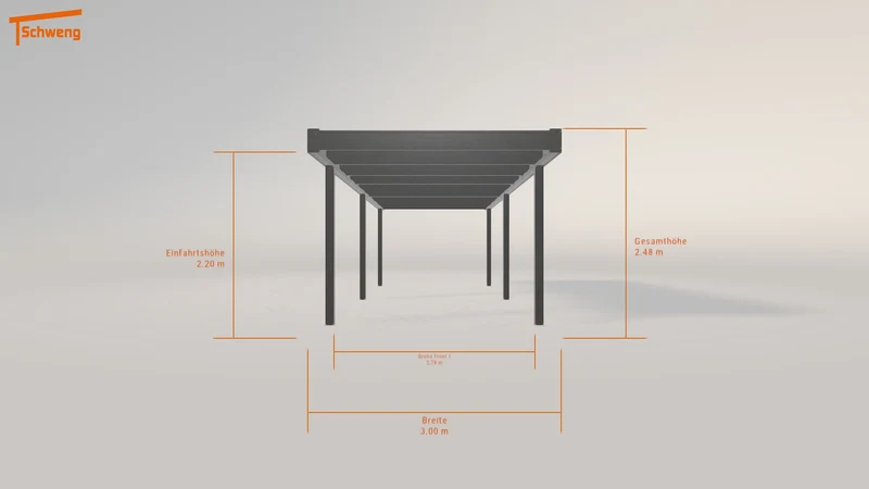 #DE Schweng Flachdachcarport C600 (ID bk88dp) #MTG