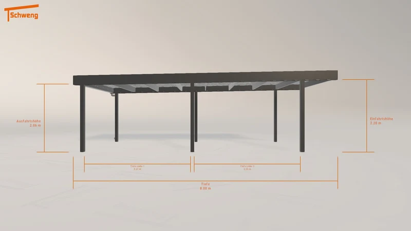 #DE Schweng Flachdachcarport C600 (ID bk88dp) #MTG