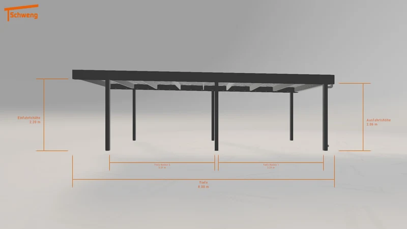 #DE Schweng Flachdachcarport C600 (ID bk88dp) #MTG