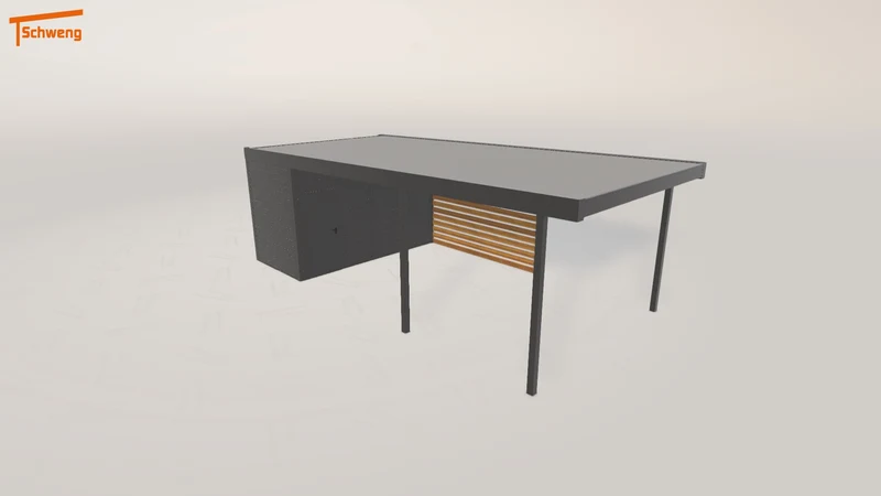 #DE Schweng Flachdachcarport C600 (ID 9wd58q) #MTG