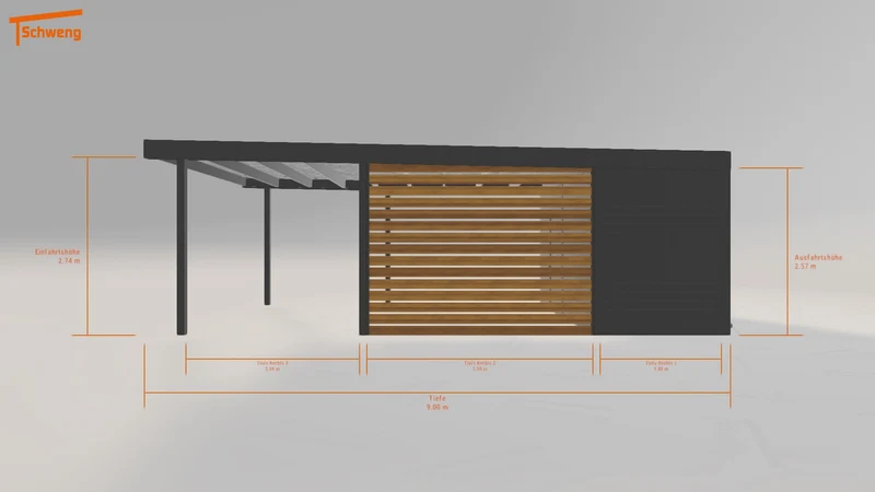 #DE Schweng Flachdachcarport C600 (ID 9wd58q) #MTG