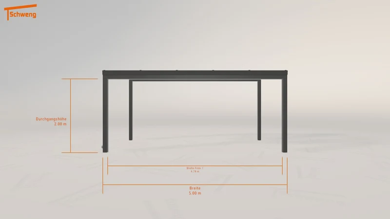 #DE Schweng Pultdachcarport S350 (ID g7bzyp)