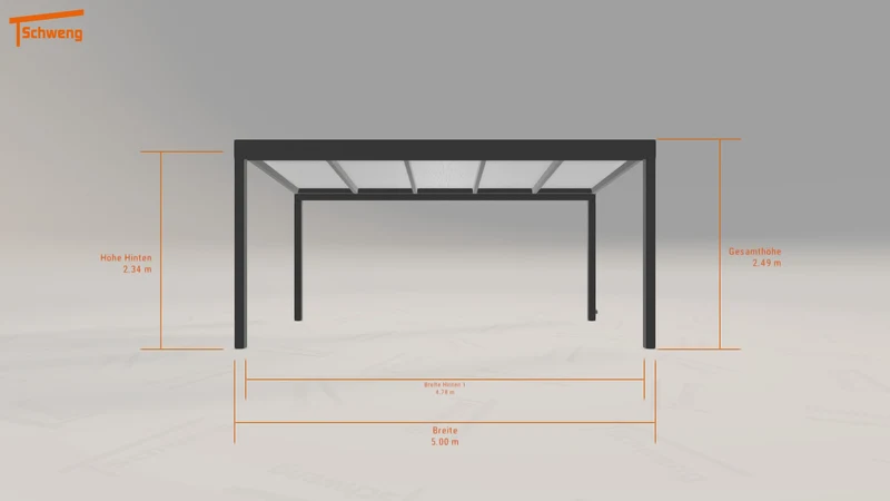 #DE Schweng Pultdachcarport S350 (ID g7bzyp)
