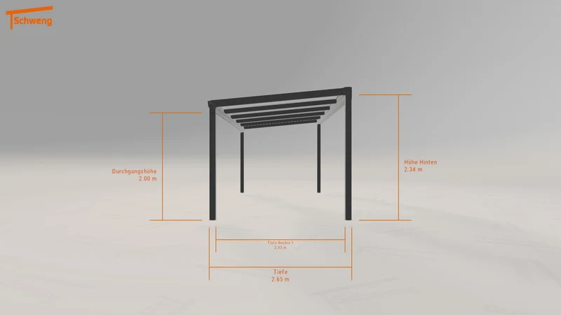 #DE Schweng Pultdachcarport S350 (ID g7bzyp)