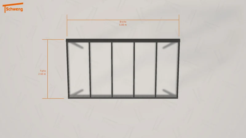 #DE Schweng Pultdachcarport S350 (ID g7bzyp)