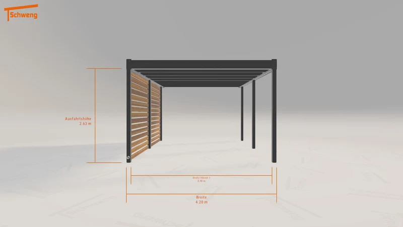 #DE Schweng Flachdachcarport C600 (ID n53nz3) #MTG