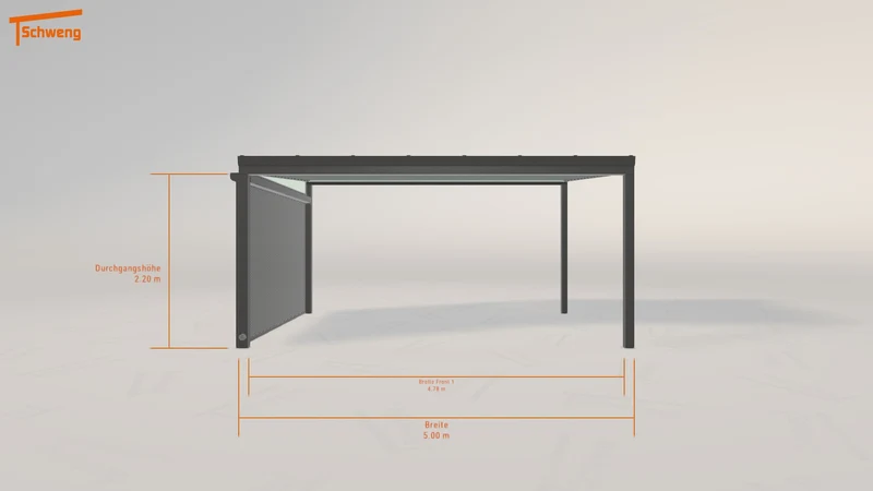 #DE Schweng Terrassenüberdachung S350 (ID pb389y)