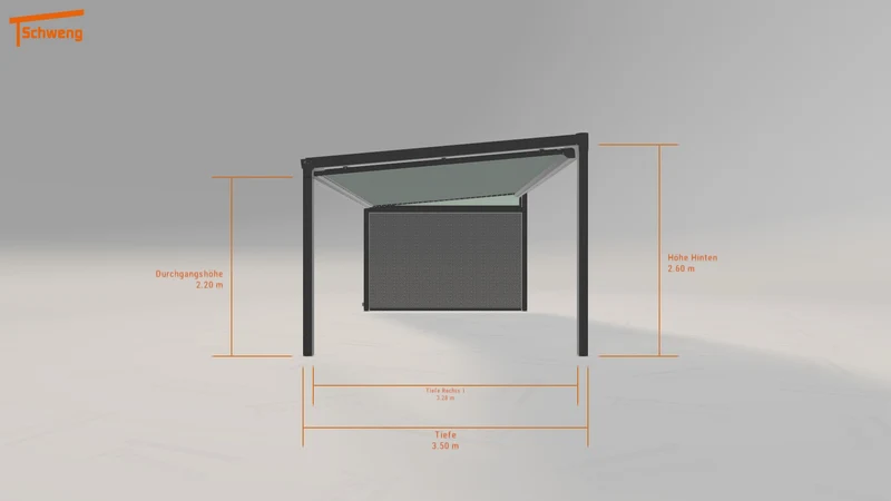 #DE Schweng Terrassenüberdachung S350 (ID pb389y)