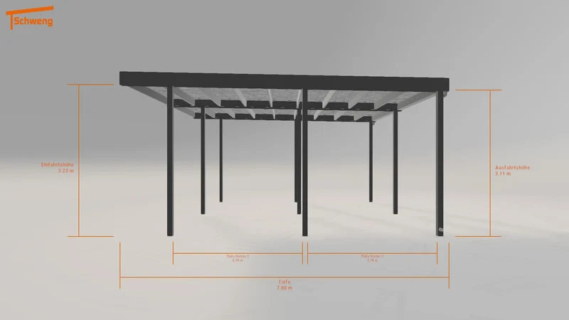 #DE Schweng Flachdachcarport C600 (ID ygk8yz) #MTG