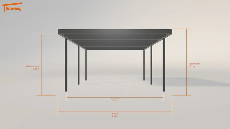 #DE Schweng Flachdachcarport C600 (ID n537vj) #MTG