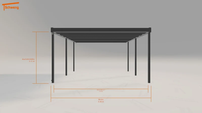 #DE Schweng Flachdachcarport C600 (ID n537vj) #MTG