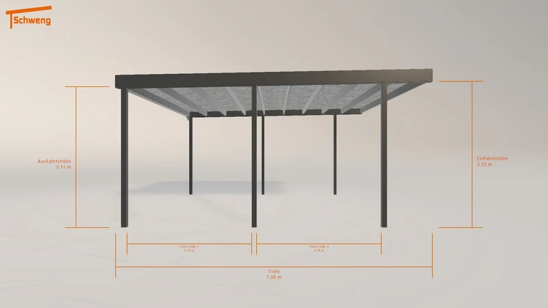 #DE Schweng Flachdachcarport C600 (ID n537vj) #MTG