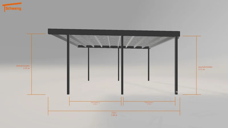 #DE Schweng Flachdachcarport C600 (ID n537vj) #MTG