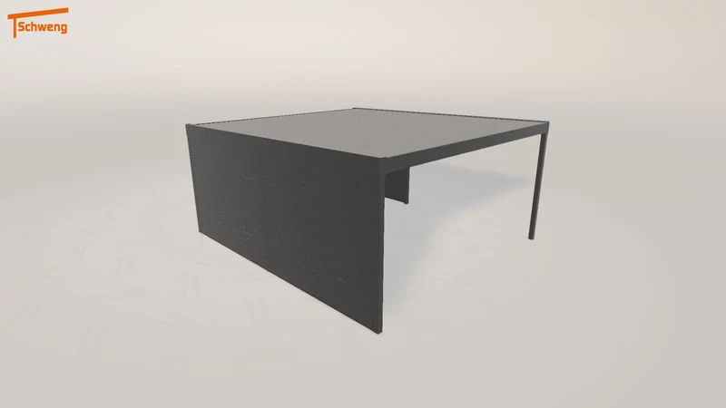 #DE Schweng Flachdachcarport C600 (ID 77gwjv)