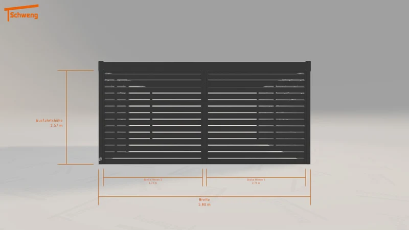 #DE Schweng Flachdachcarport C600 (ID 77gwjv)